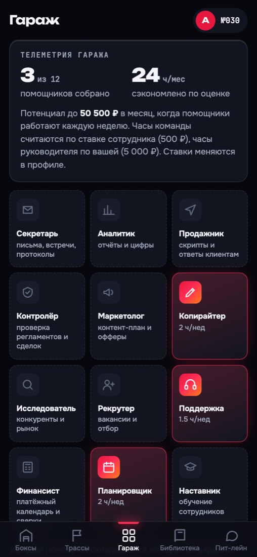 Гараж из 12 ИИ-помощников